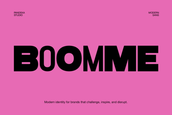 Boomme Display Font: Bold Urban Style for Your Handmade Goods