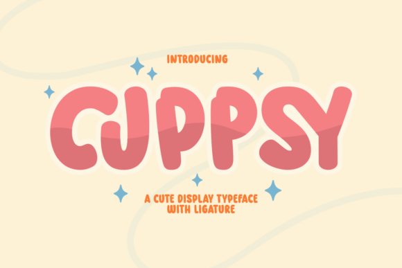 Cuppsy: A Fun and Bubbly Display Typeface for Digital Design