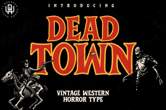 Dead Town Font: A Bold Vintage Serif for Handmade Products