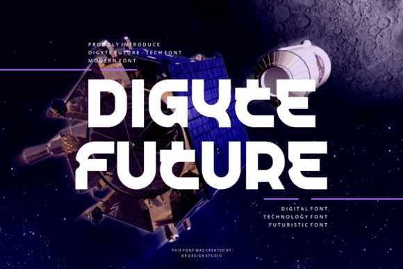 Digyte Future: A Bold Display Font for Campaign Designers