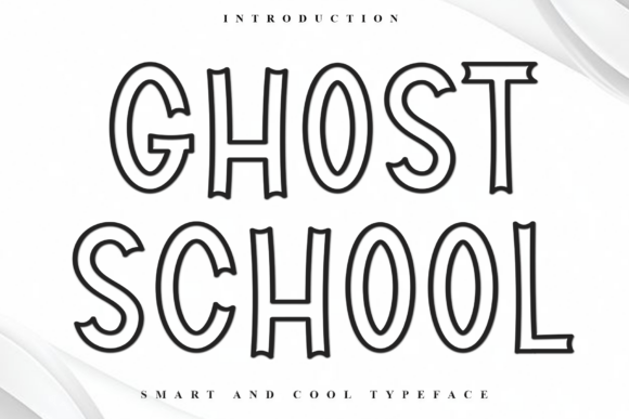 Ghost School: A Festive Display Font for Holiday Branding