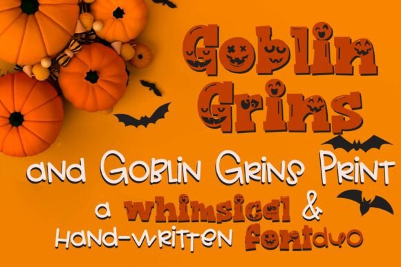 Goblin Grins Duo: A Hand-Crafted Font for Small Business Branding