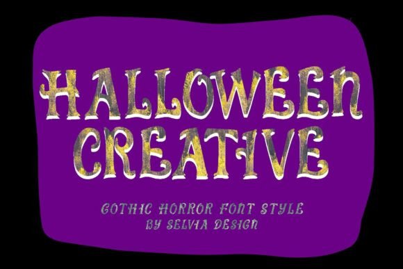 Halloween Creative Font Brings Vintage Horror to Campaigns