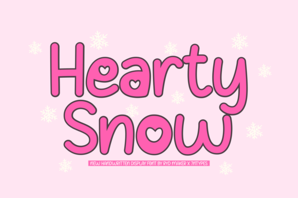 Hearty Snow: A Display Font for Cozy, Handcrafted Brands