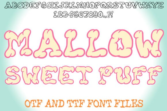 Mallow Sweet Puff: A Playful Display Font for Cozy Editorial Design