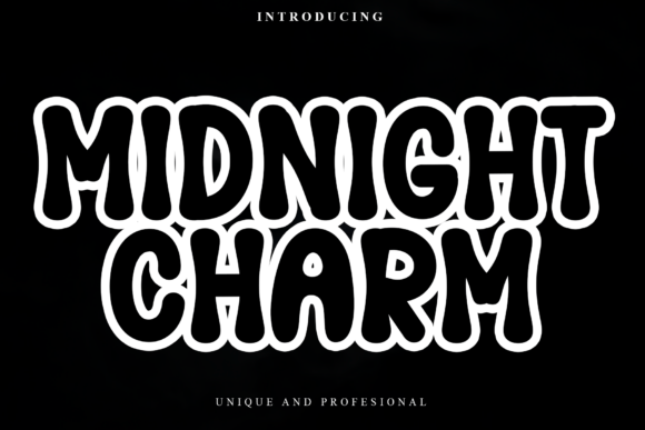 Midnight Charm: A Festive Display Font for Handmade Product Creators