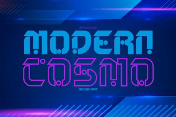 Modern Cosmo: A Futuristic Display Font for Handmade Products