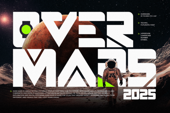 Overmars: A Futuristic Display Font for Bold Branding