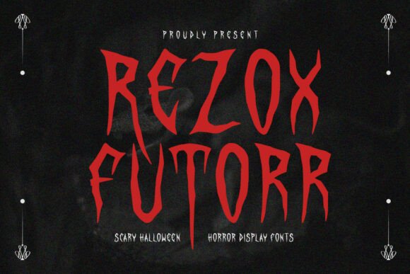 Rezox Futorr: A Horror Display Font for Editorial Design