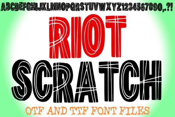 Riot Scratch: A Display Font for Rebel Designers