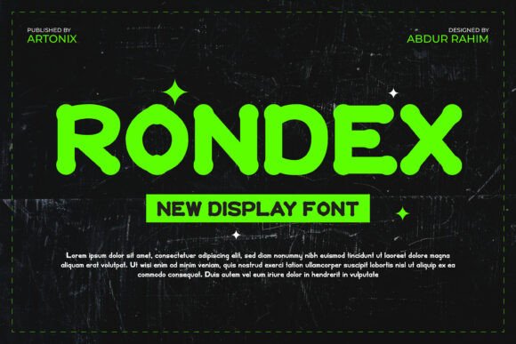 Rondex: A Playful Display Font for Crafters and Makers