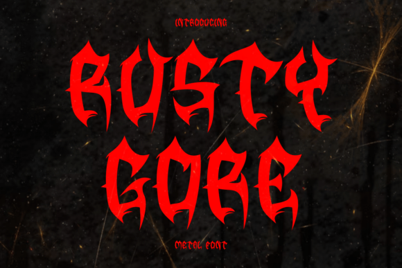 Rusty Gore: A Metal Font Built for Bold Marketing