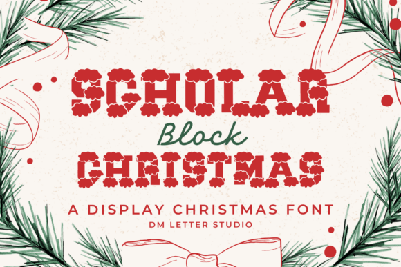 Scholar Block Christmas: A Web Designer’s Review of This Bold Varsity Display Font