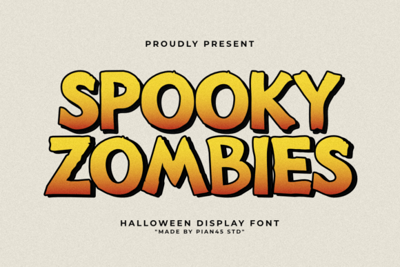 Spooky Zombies: The Perfect Halloween Font for Crafters and Designers