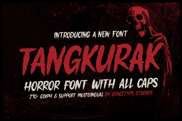 Tangkurak: A Horror Display Font for Handmade Products