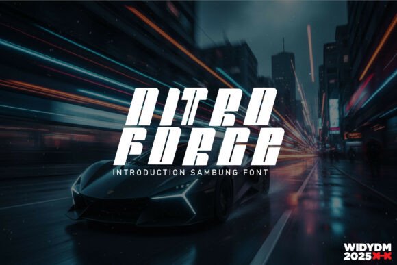 Testing Nitro Force: A Display Font That Puts Speed Into Web Design