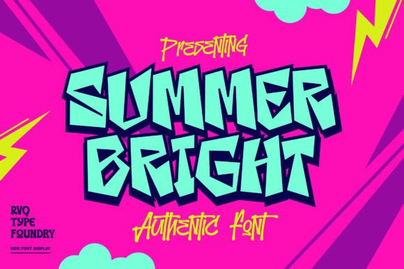 The Summer Bright: A Display Font for Bold Campaigns