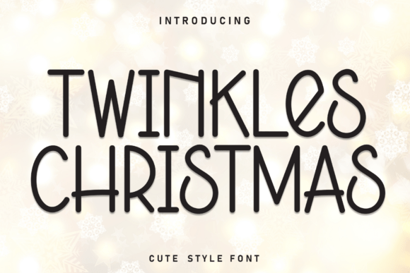 Twinkles Christmas: A Display Font for Warm Editorial Design