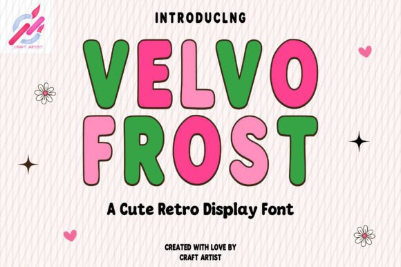 Velvofrost: A Retro Display Font That Warms Up Digital Layouts